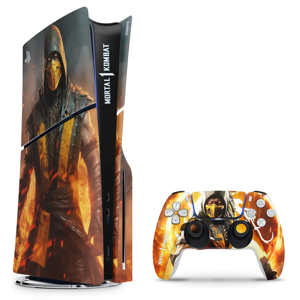 Decal Skin Compatible with PS5 Slim (Disc) - Mortal Kombat 1 (Decal Only)