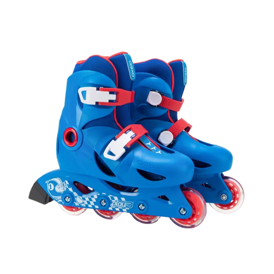 Oxelo Play 3 Kids' Skates - Blue/Red