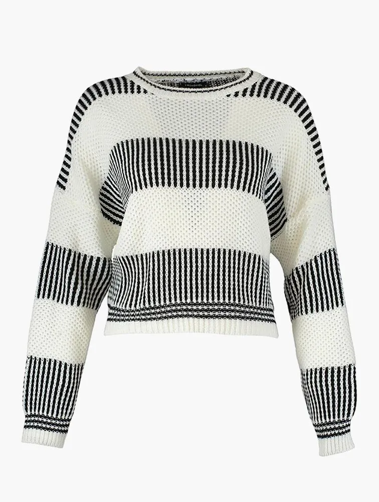 TRENDYOL Striped Wide Fit Sweater