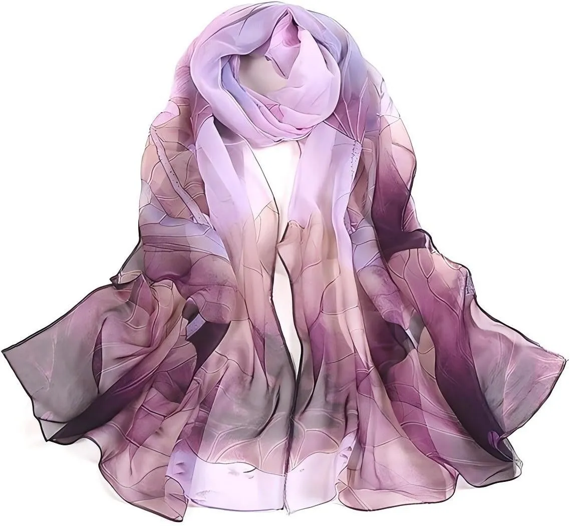 Scarfs for Women Lightweight Scarves Print Floral Pattern Scarf Shawl Wraps