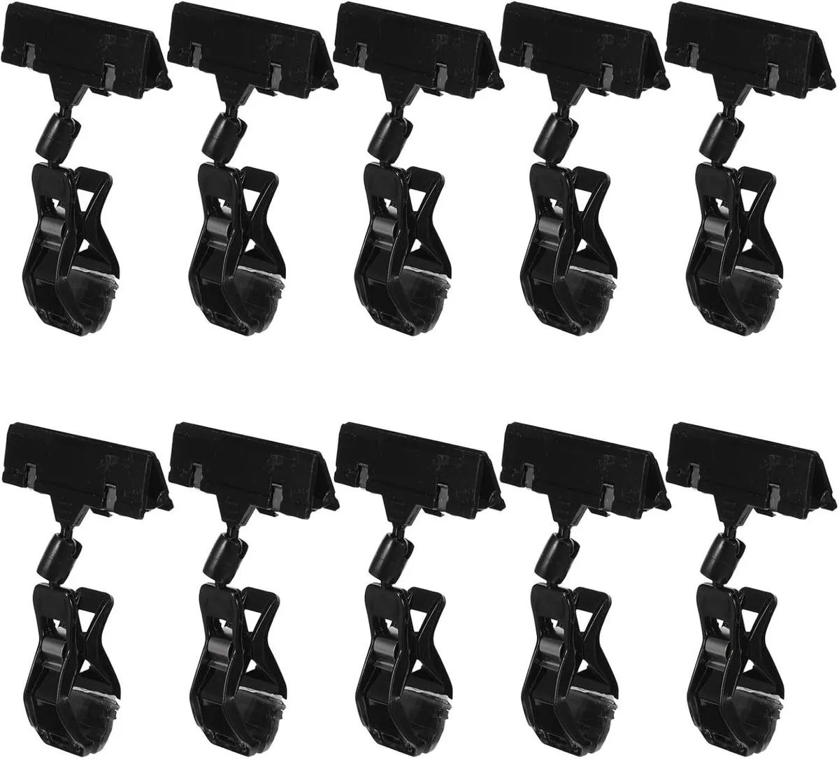 10pcs Double Sided Sign Clips Holders Merchandise Price Tag Display Rack