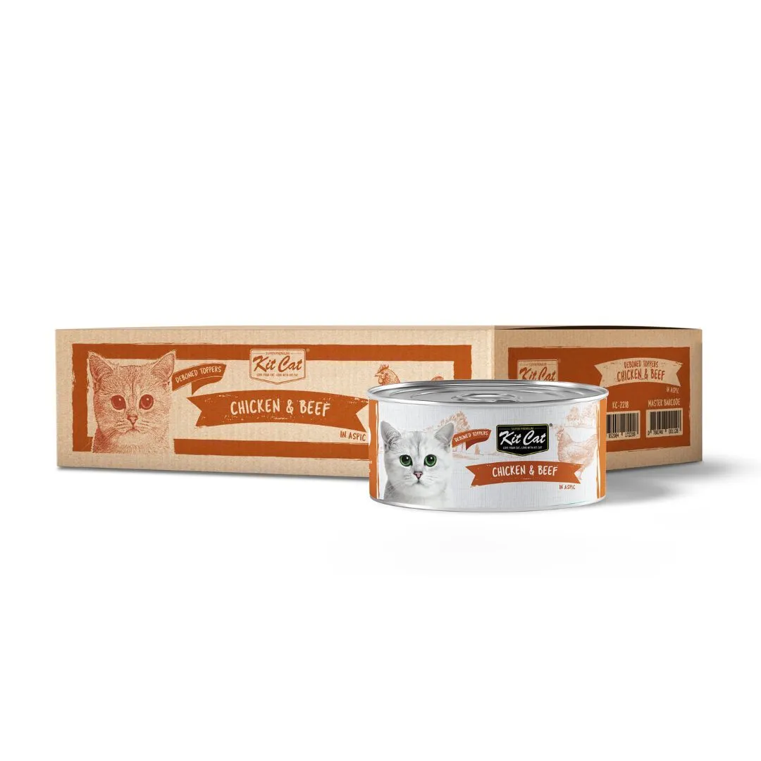 Kit Cat - Deboned Chicken & Beef Aspic (24 x 80g)
