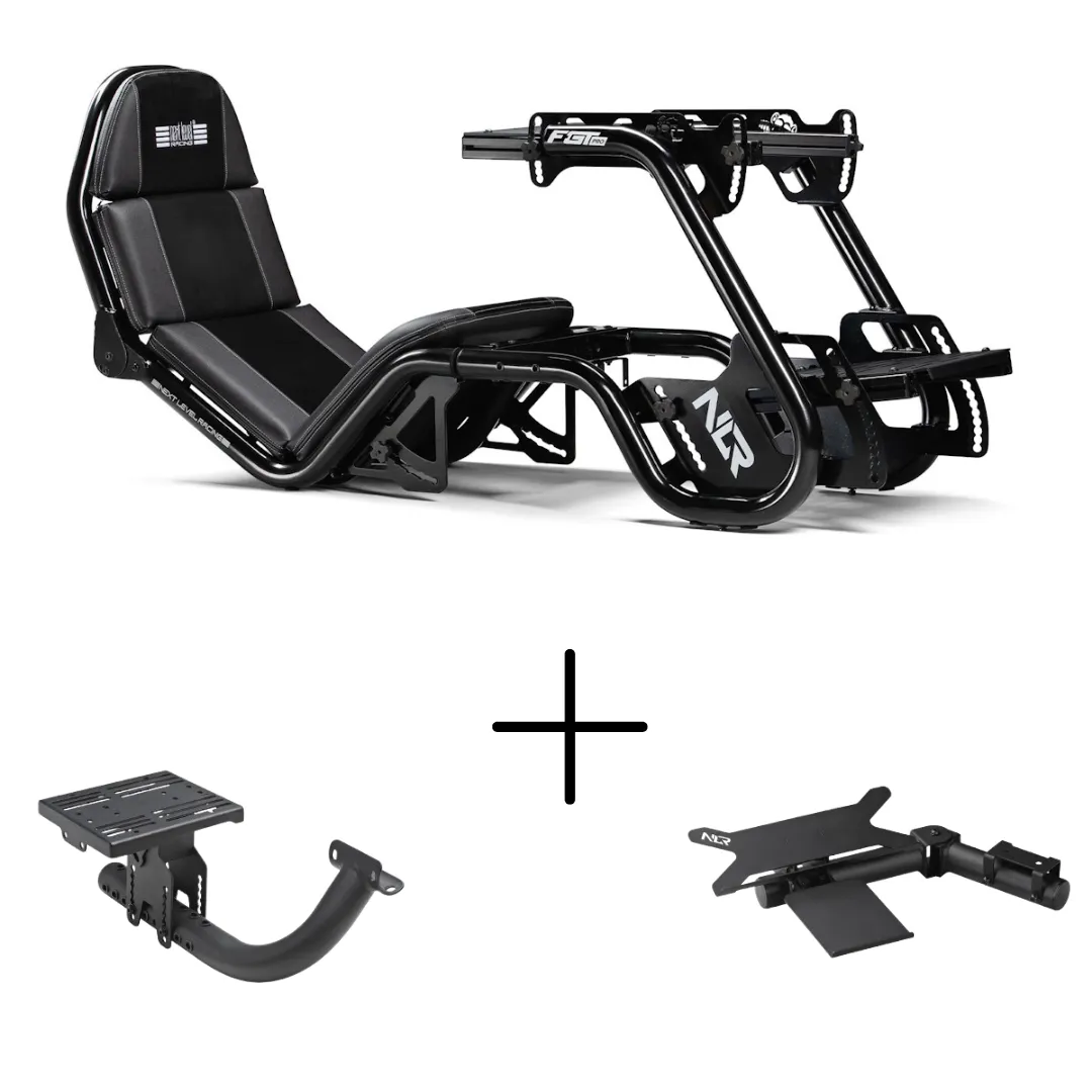 Next Level Racing F-GT Pro Formula and GT Racing Simulator Cockpit Bundle