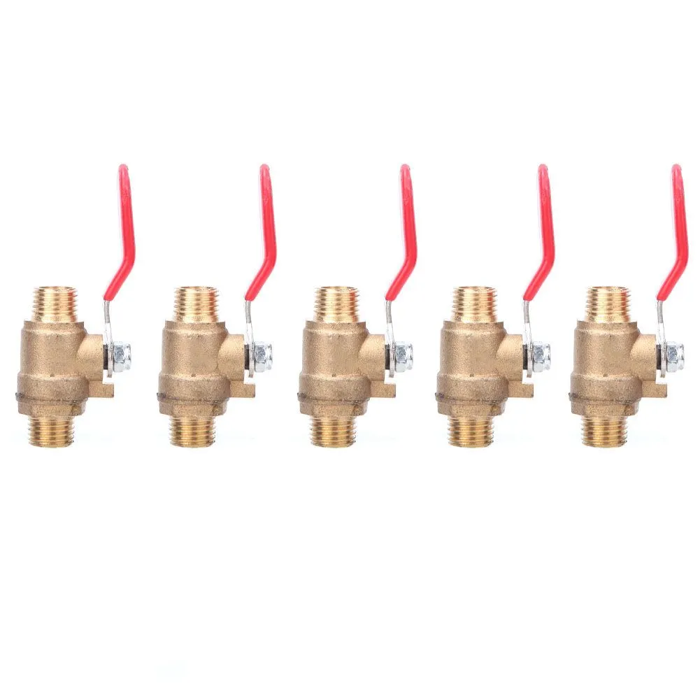 5pieces G1/4" Brass Ball Valve Compressor Part
