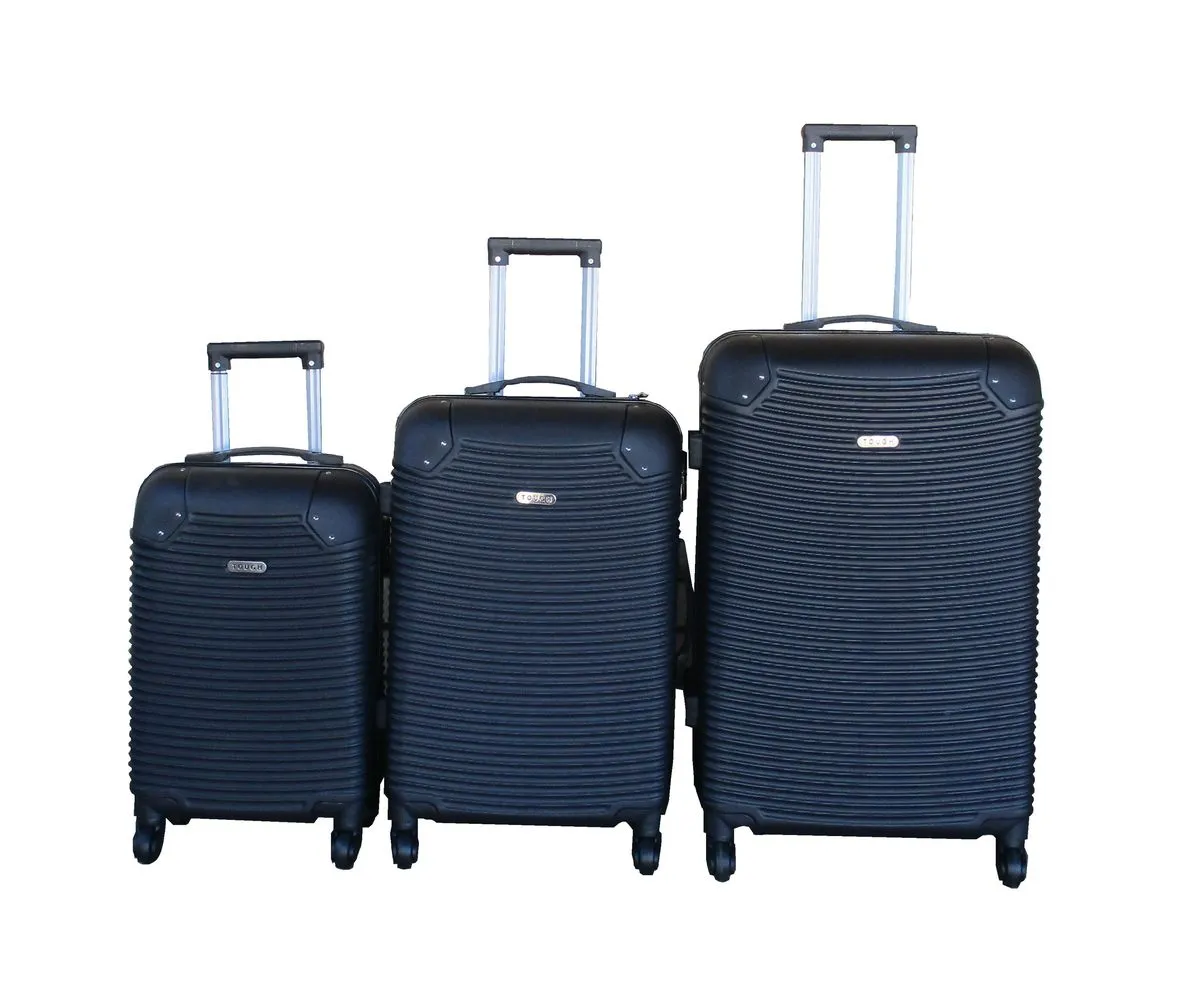 3-Piece Travel 27-Inch Luggage Suitcase Bag Set - Stylish - Black