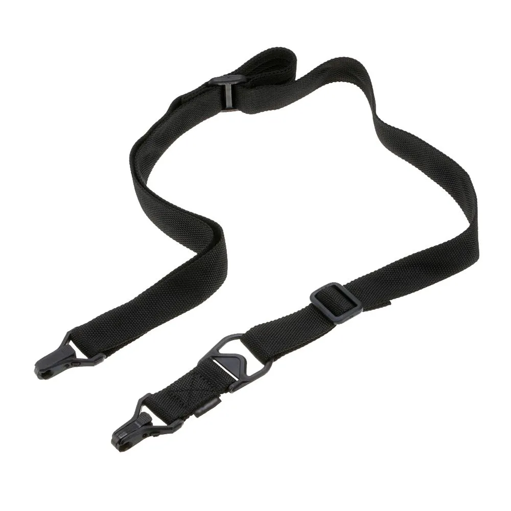Portable Adjustable Tactical Hunting Gun Strap Rifle Point Sling - Black