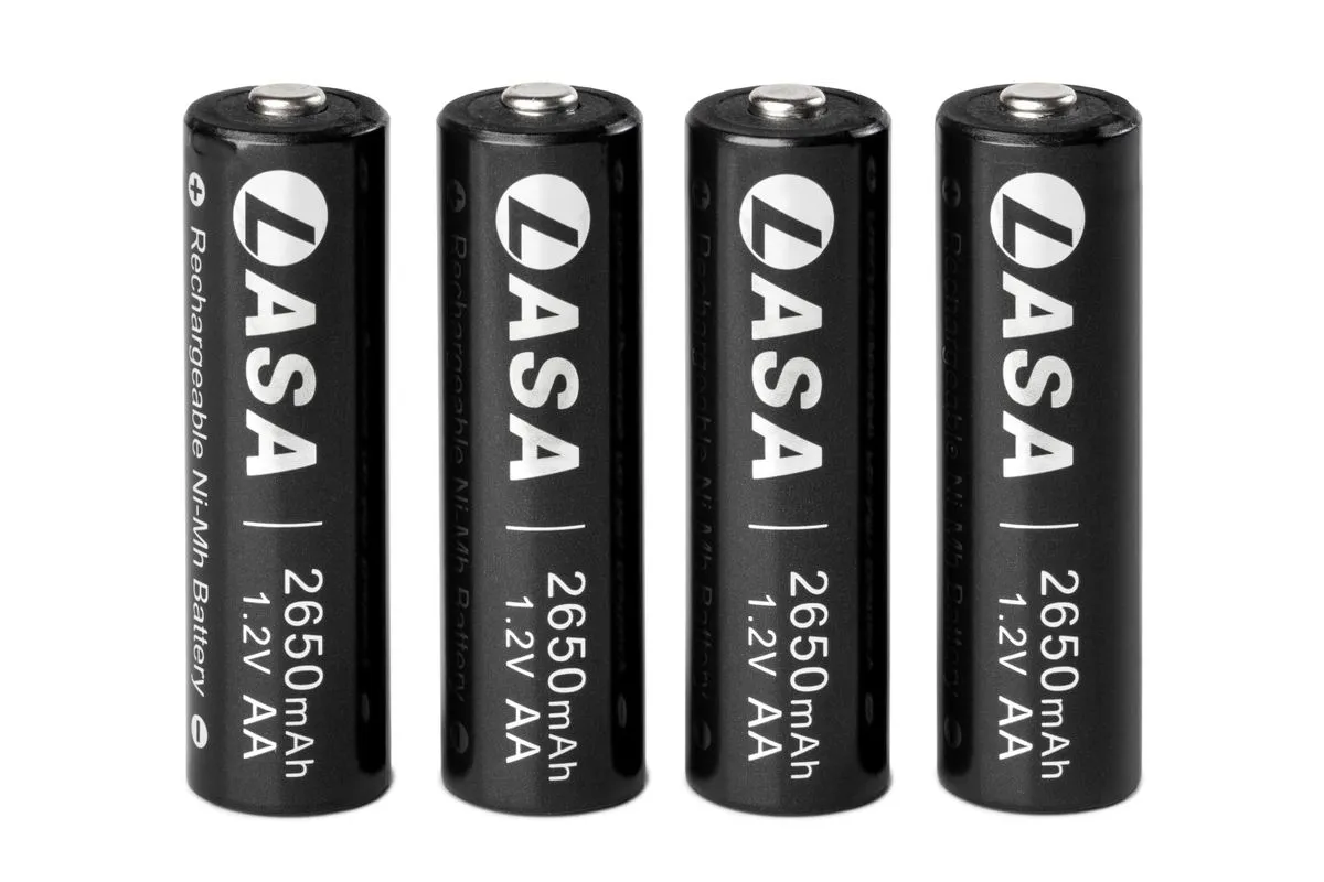 LASA 2650mAh Rechargeable AA NiMH Batteries - High Capacity