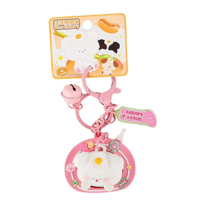 Want Want Bakery Swiss Roll Nest - Pink Keychain