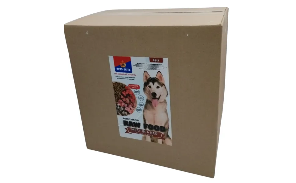 Pets Elite Dehydrated Raw Dog Food Beef Value Box - 4kg or 6kg