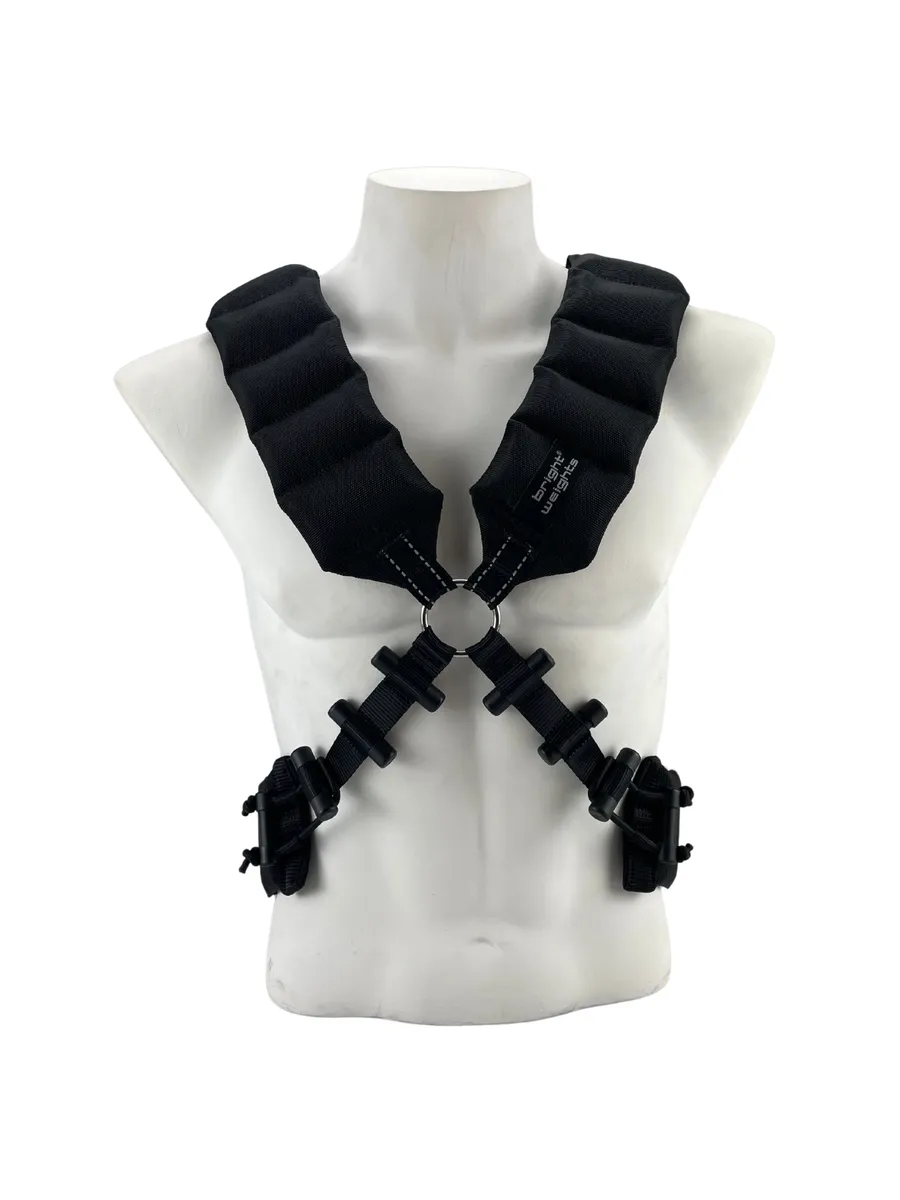 Bright Weights 10KG Weighted Vest - Black