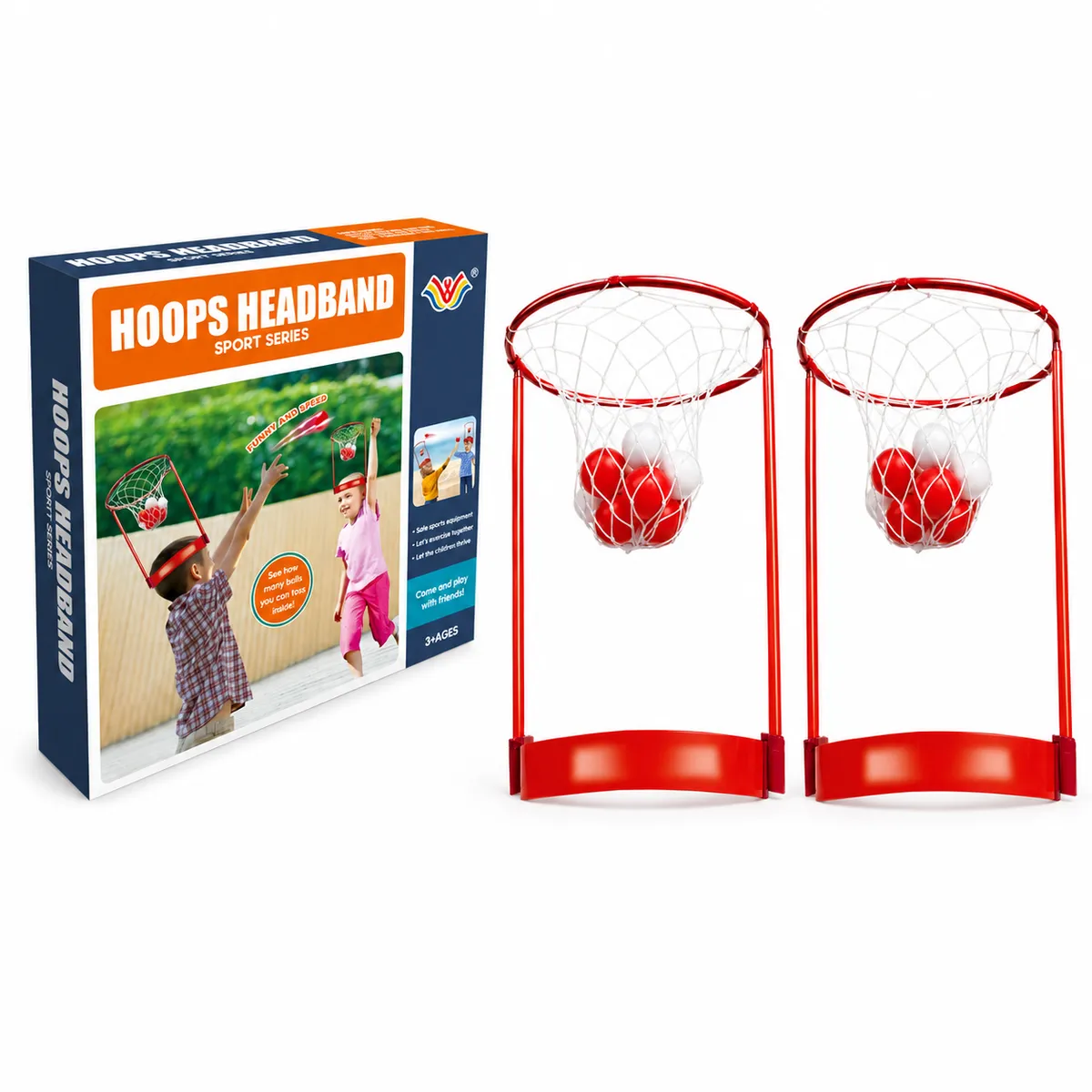 Premium Headband Basketball Hoop - 30cm Wearable for Indoor/Outdoor Play