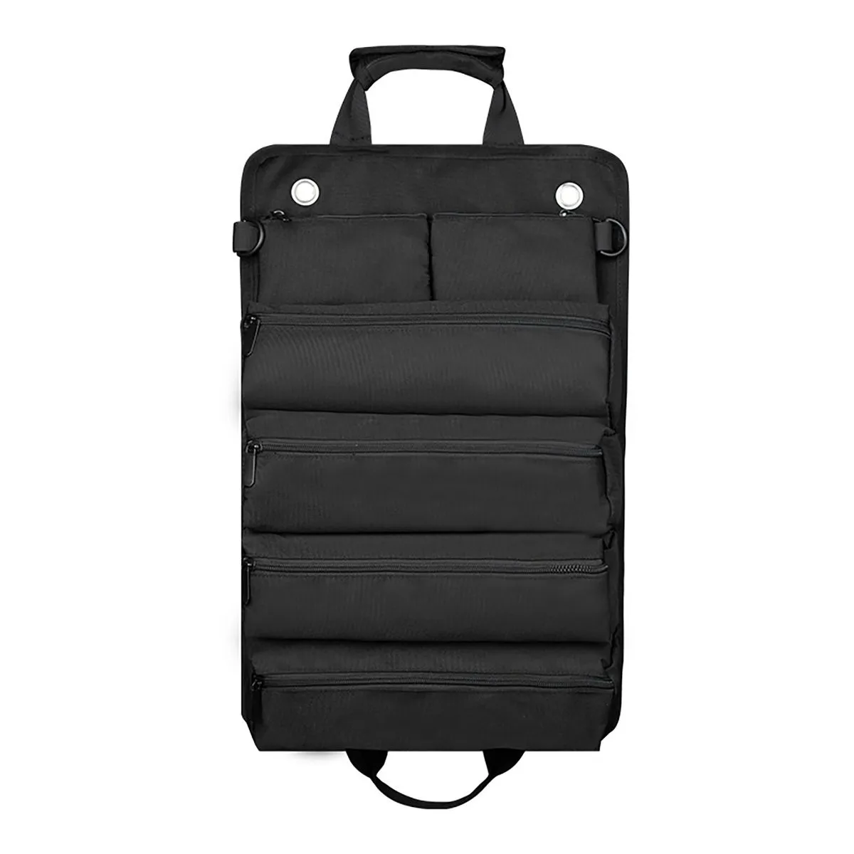 Portable Roll Up Tool Bag with Detachable Pouches