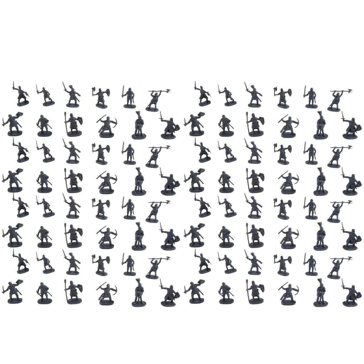 1 72 200/Set Plastic Ancient Soldier Figures Toy Grey