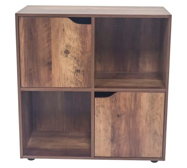 Fogo 4 Cube Cabinet Walnut 600 x 290 x 618 mm