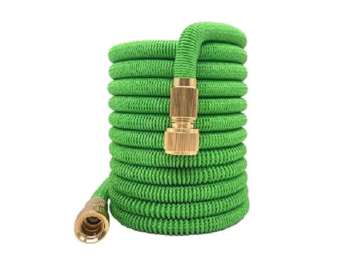 Watering Hose Car Wash Flexible Hose Pipe Garden Irrigation 50FT 25M - Green 