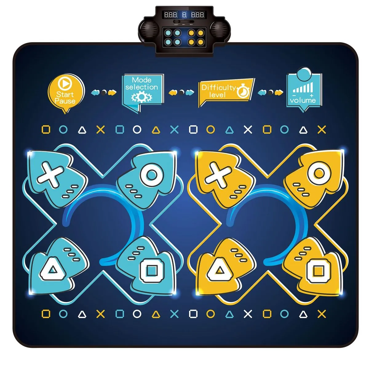 2 Player Dance Mat For Kids - Blue