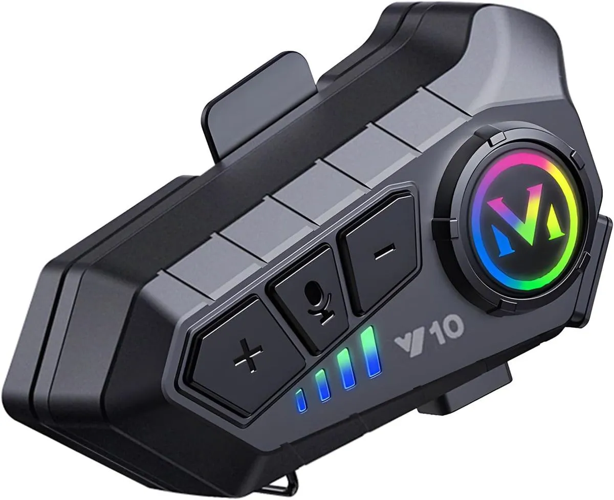 Motorcycle Helmet Bluetooth Headset, Smart Noise Reduction, HiFi Sound