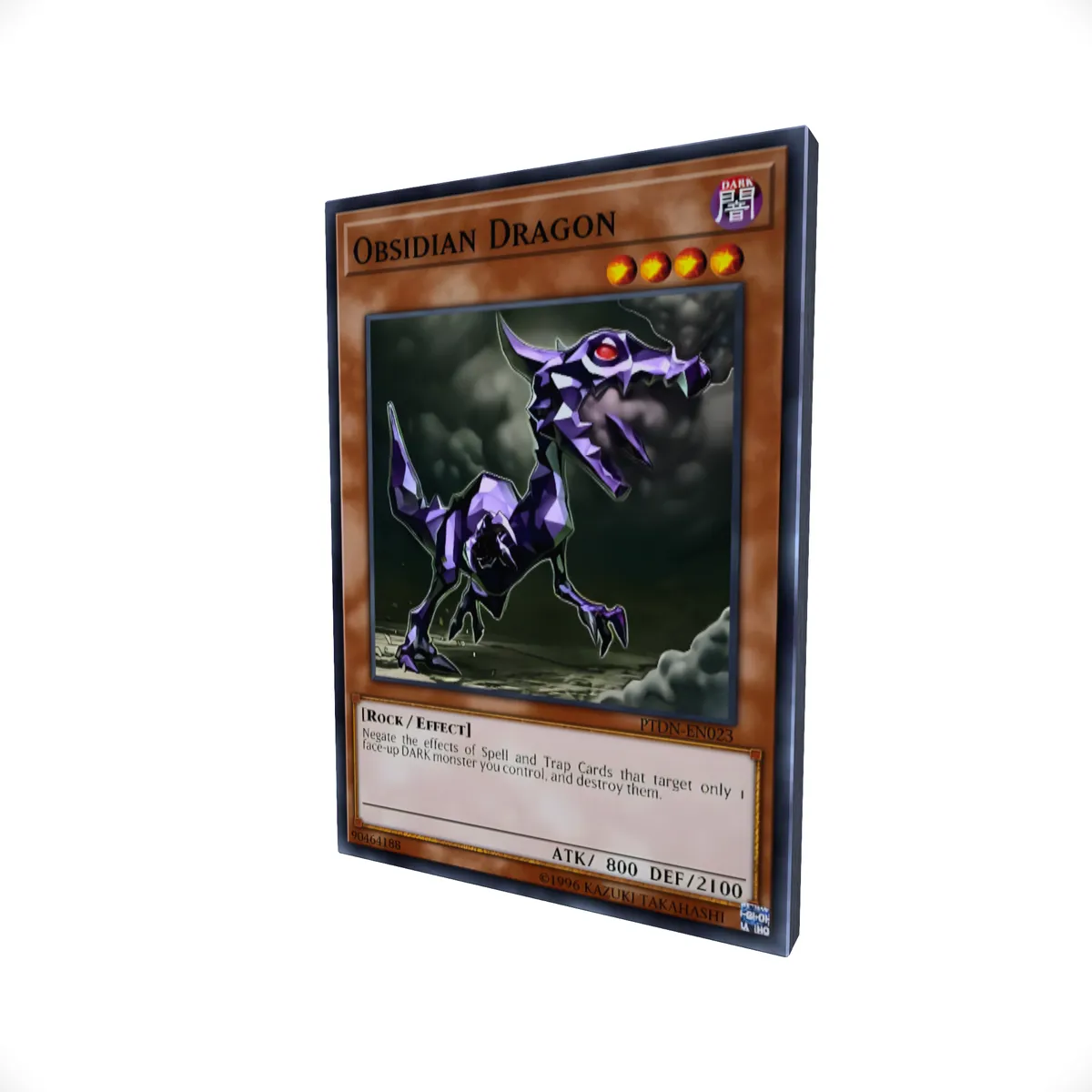 Obsidian Dragon - Yu-Gi-Oh! Card Themed Mouse Pad