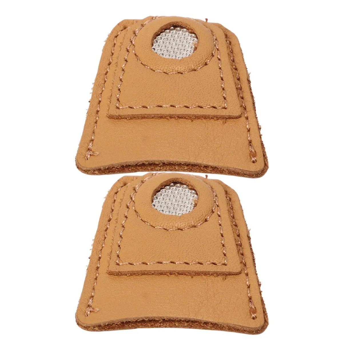 Leather Finger Protectors for Sewing, Cowhide Thimble