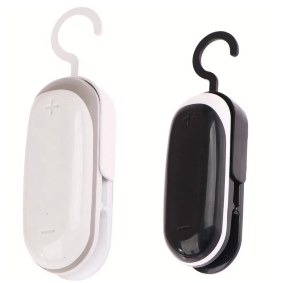 Portable Battery Operated 2 In 1 Mini Bag Heat Sealer And Cutter 2PCS - Black White