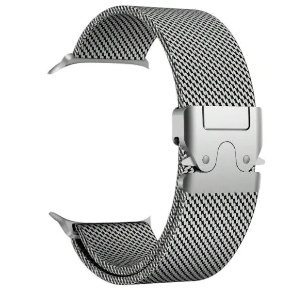 Stainless Steel Milanese Loop Watch Strap Compatible with Apple - Grey