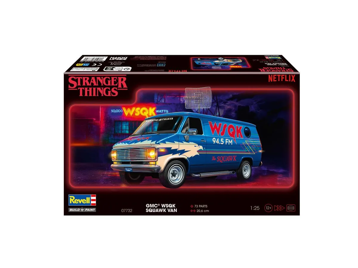 Revell 1/25 GMC WSQK Squawk Van "Stranger Things" Plastic Model Kit