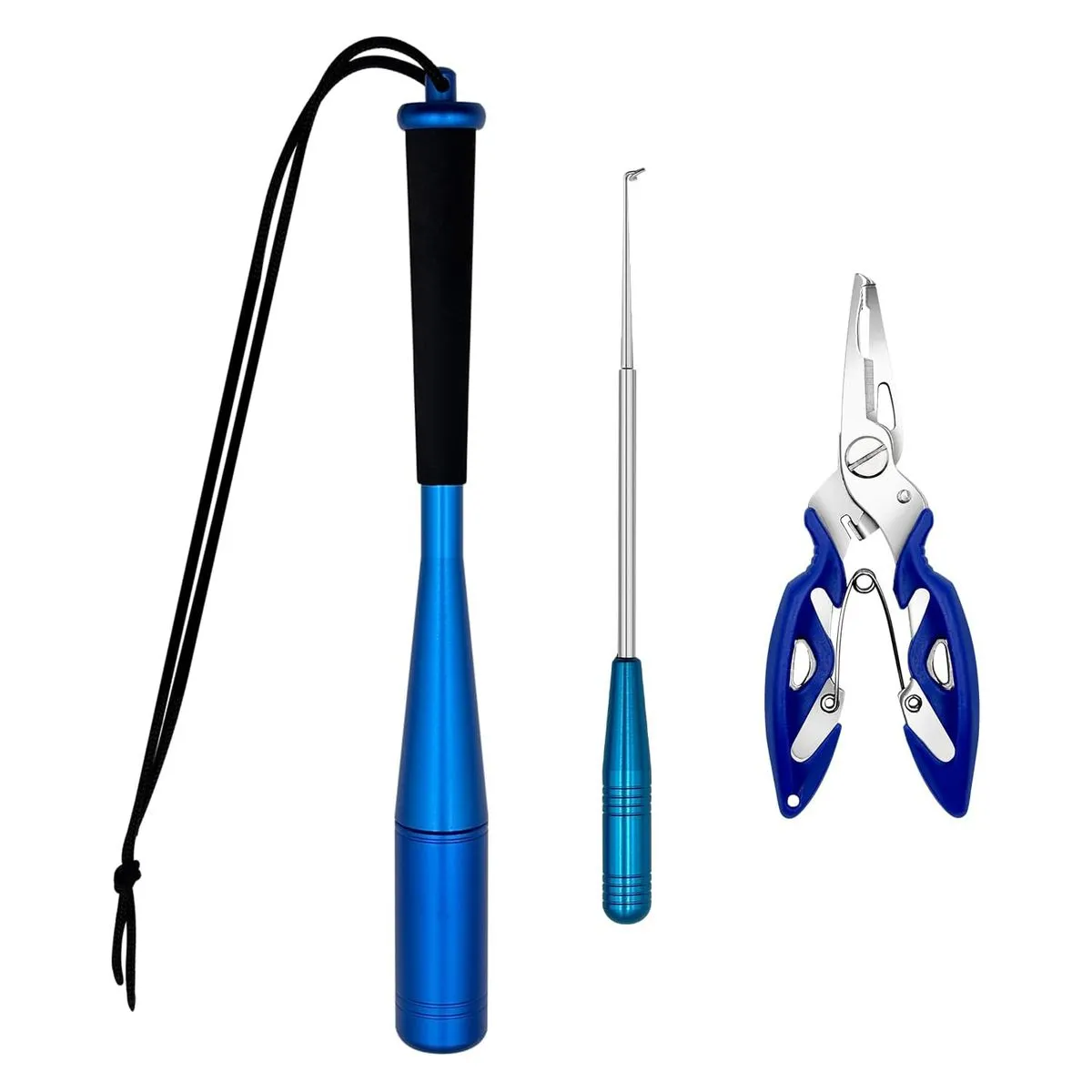 Fishing Gear Kit, Fishing Pliers Hook Remover & Fish Stunner Hammer Set
