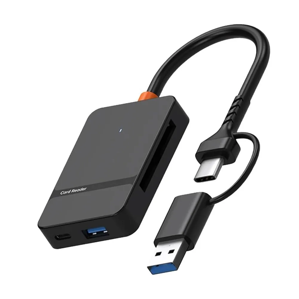 USB & USB-C Memory Card Reader: High-Speed Adapter for SD/TF/MS/CF Cards