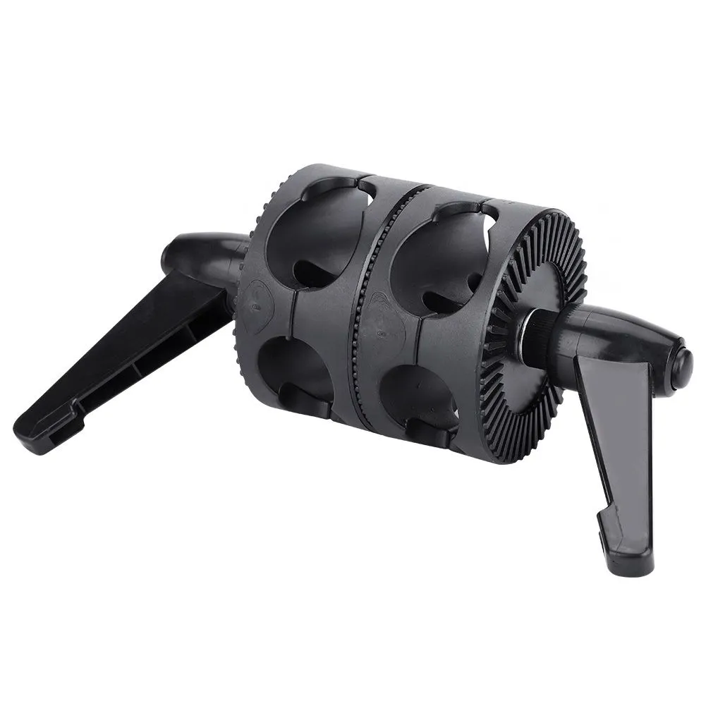 Dual Wheel Reflector Bracket compatible with Light Stand Adapter