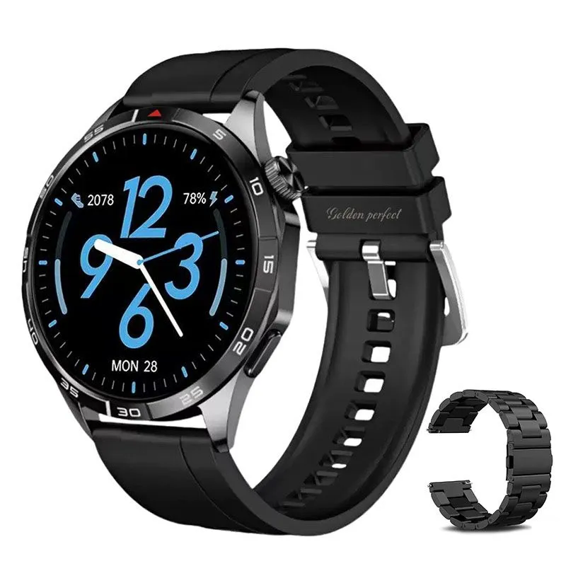 Golden Perfect Dual Strap Smartwatch - Men's Office & Commuter Gift