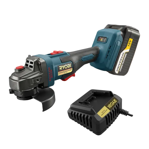 Ryobi XBG-115CK 18V B/Less Angle Grinder Kit - 115MM