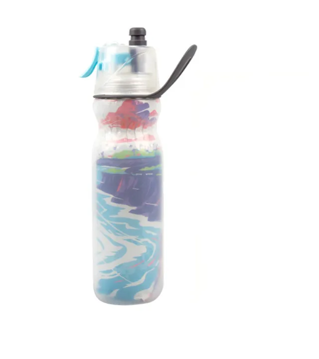 Spray Water Cup Large Capacity Outdoor Sports Fitness Kettle