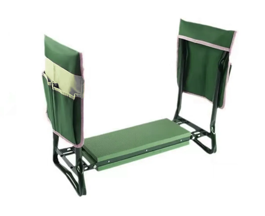 Arfast - 2-in-1 Foldable Metal Garden Kneeler Bench Stool with Soft Pad