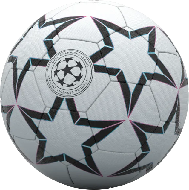 Official UEFA Champions League Supporters Soccer Ball - WHITE/BLACK/PINK