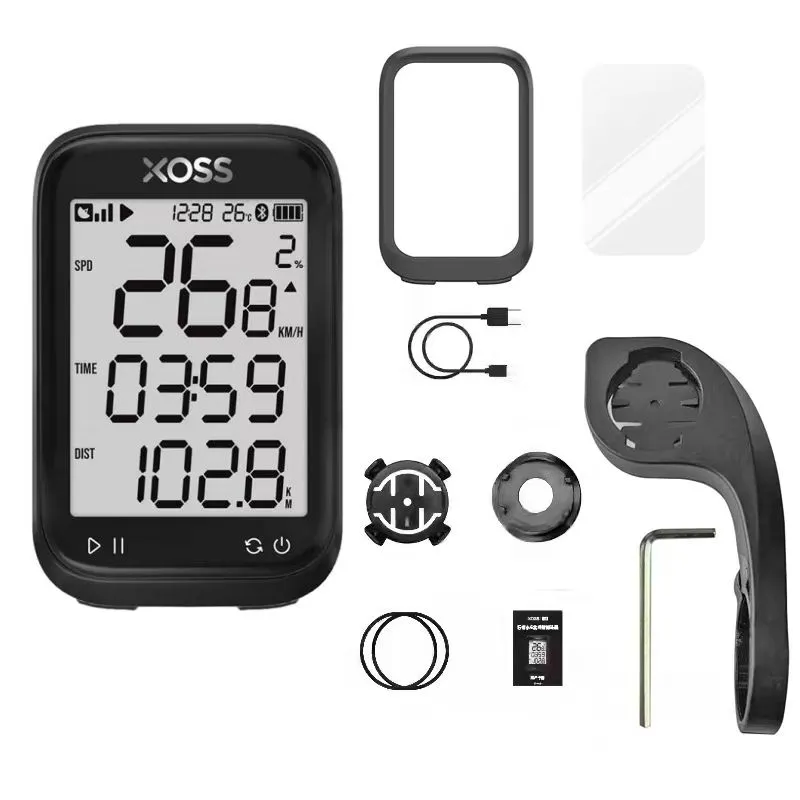XOSS G Gen3 GPS Bike Computer - 2.8" LCD, 40H Battery, for All Bikes