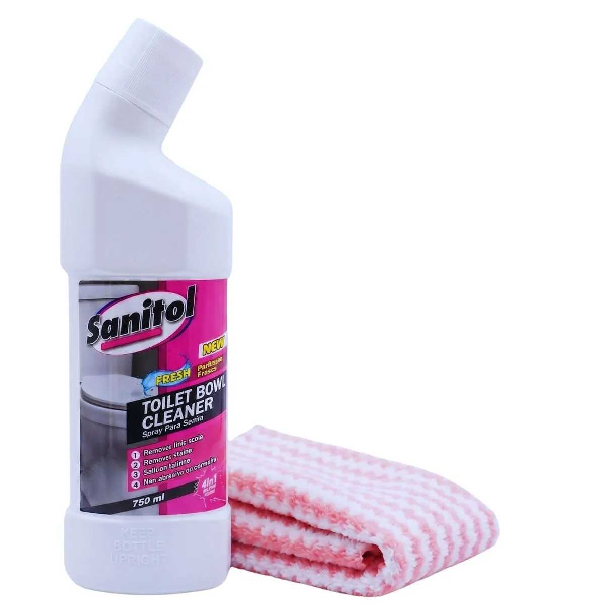 Toilet Bowl Cleaner and Cleaning Cloth