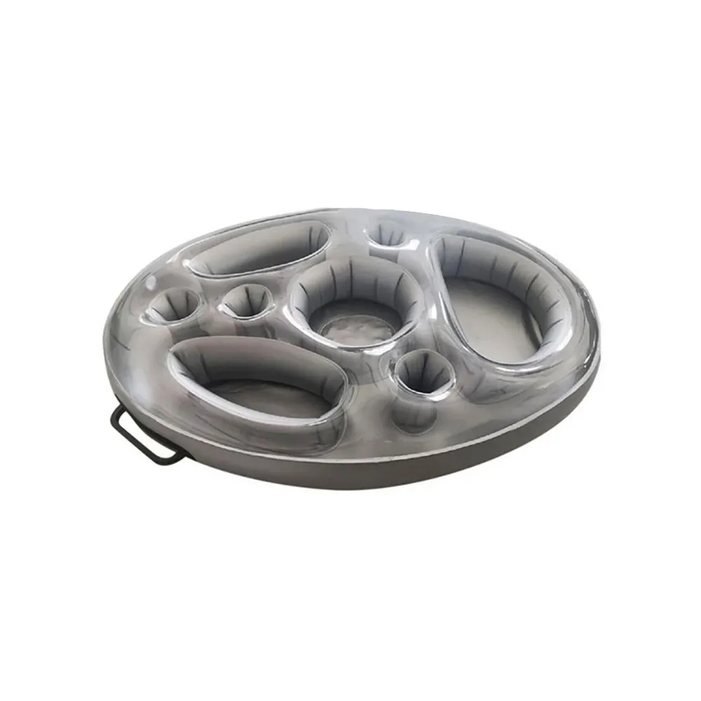 Inflatable Floating Drink Holder with 8 Holes Swimming Pool Serving Tray