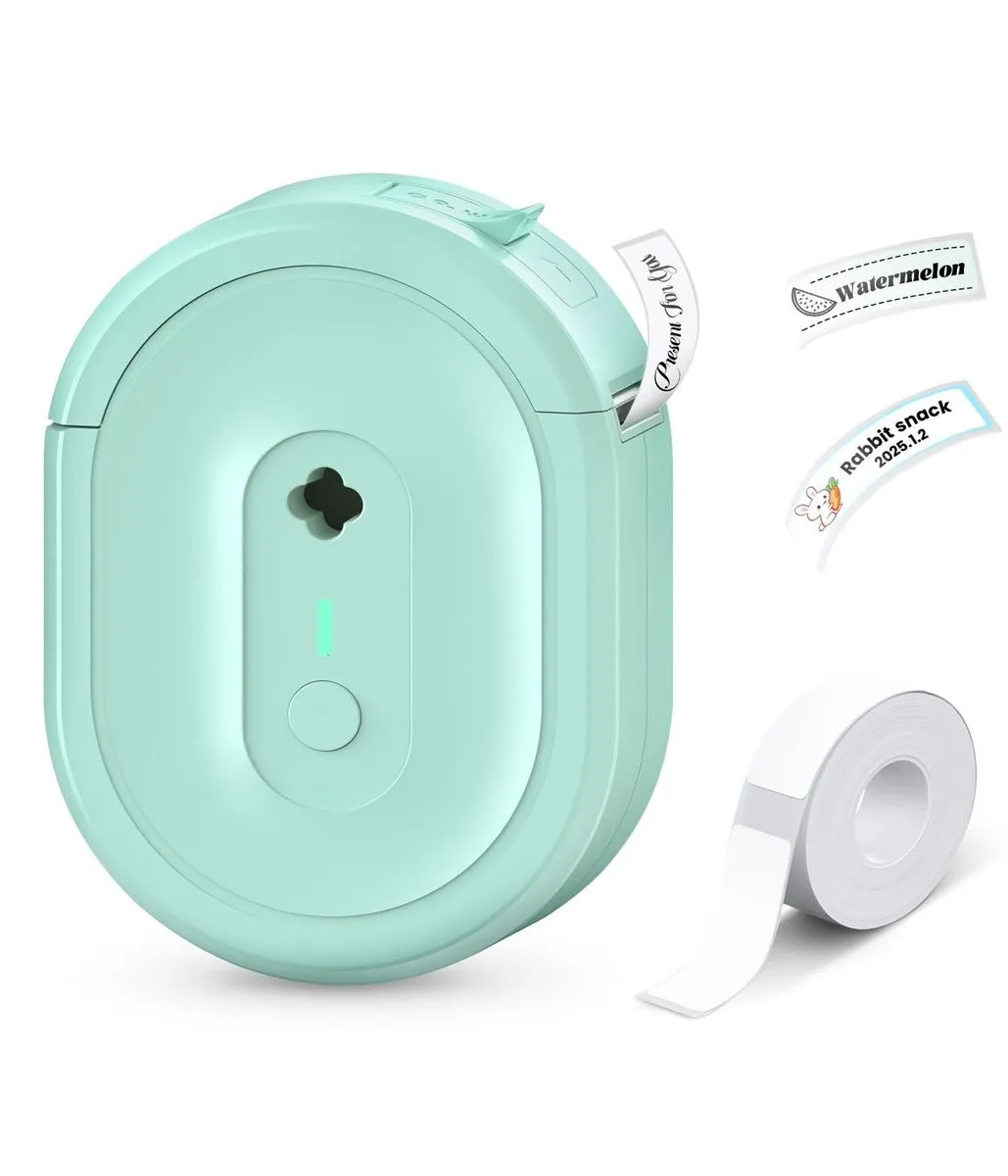 Label Maker Machine with Tape, Portable Bluetooth Label Makers for Home
