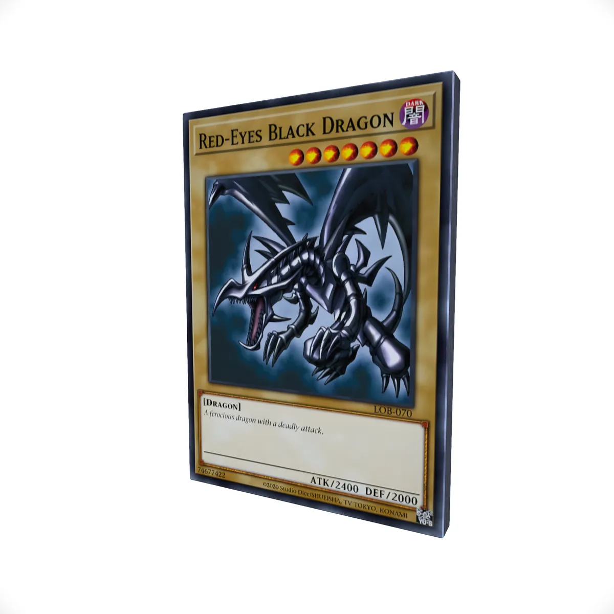 Red-Eyes Black Dragon - Yu-Gi-Oh! Card Themed Mouse Pad
