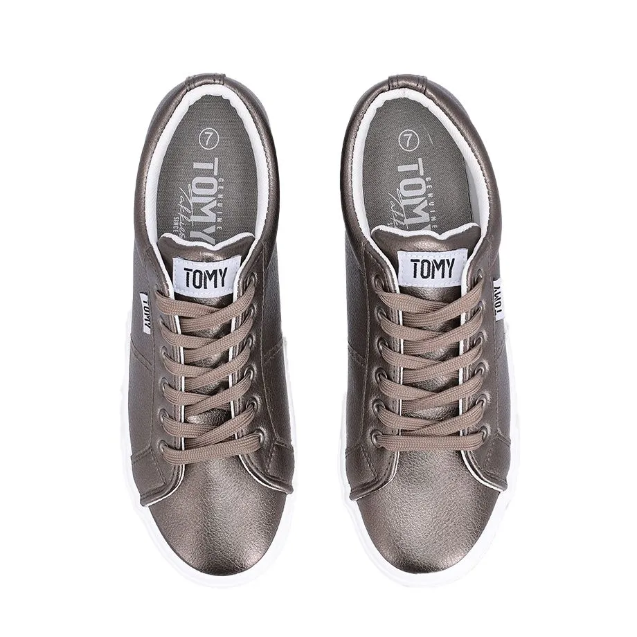 Tomy Simone Lace Up Fashion Sneakers - Bronze