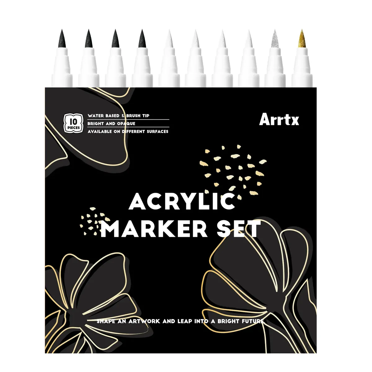 Arrtx - 10 Piece Acrylic Paint Marker set