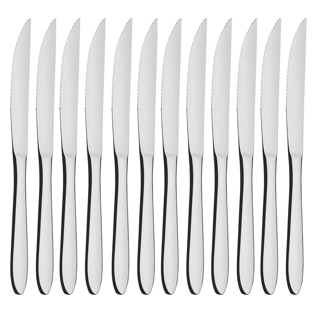 Tramontina 12 Piece Steak Knife Satri Range Stainless Steel Dishwasher Safe