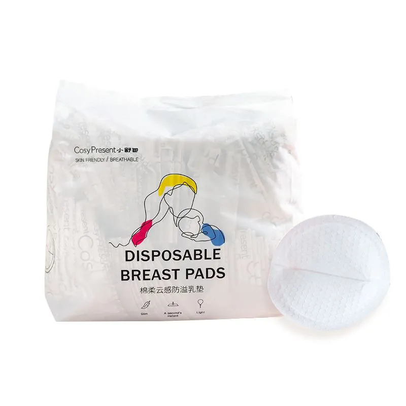 100Pcs Disposable Breast Pads | Ultra-Thin 3D Super-Wrapped Nursing Pads