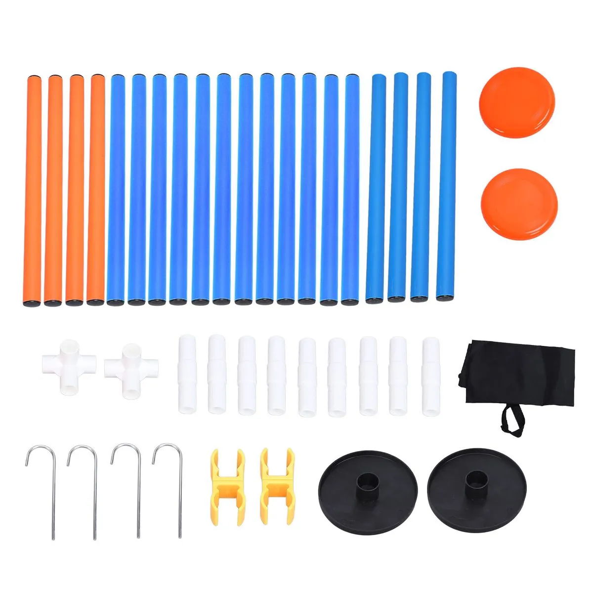 Flying Disc Game Set PVC Steel Orange