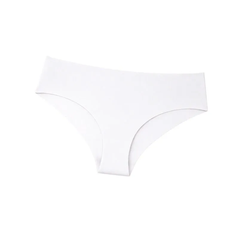 Women's Ice Silk Seamless Everyday Briefs - White