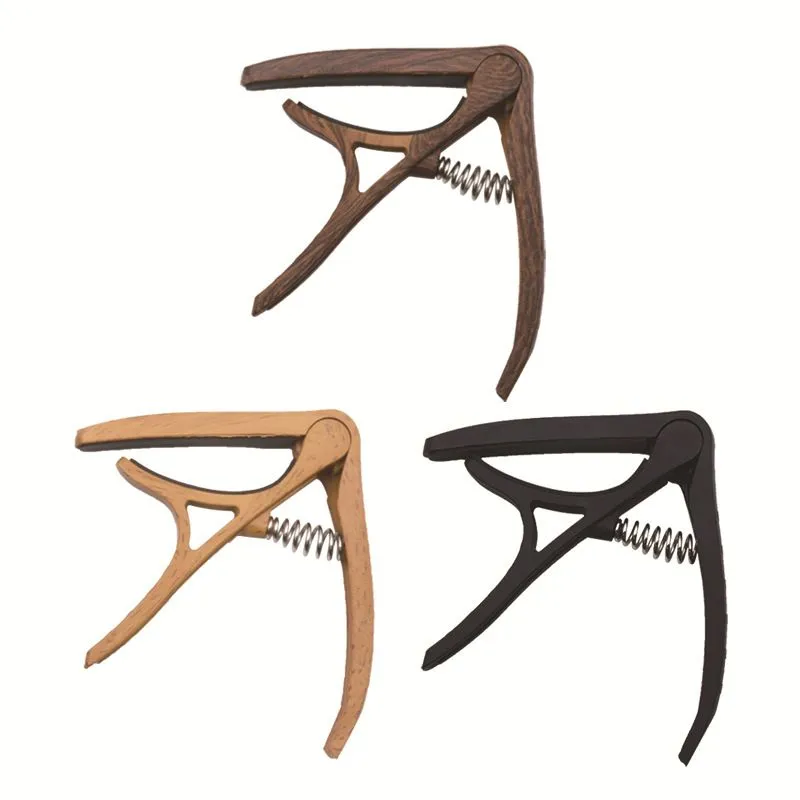 Guitar Capo Universal for Acoustic/Electric String Instruments - 1Set-Black Dark Brown Light brown
