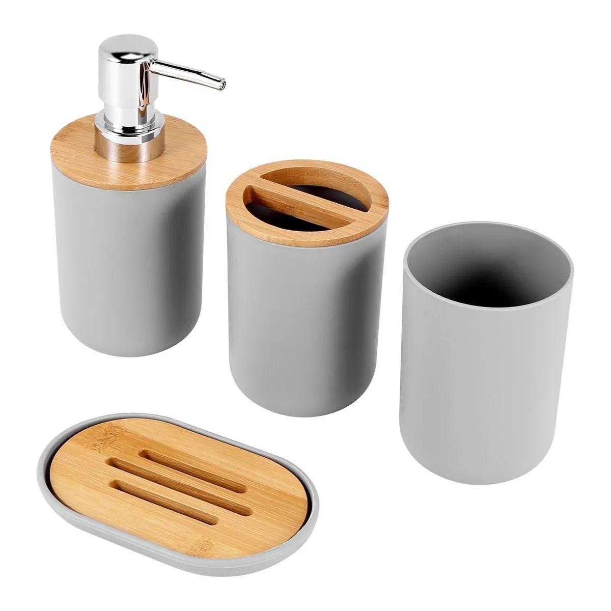 4 Piece Bathroom Accessories Set