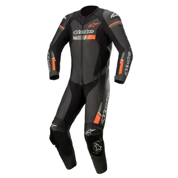 Alpinestars GP Force Chaser One Piece Motorcycle Leather Suit - Red/Black