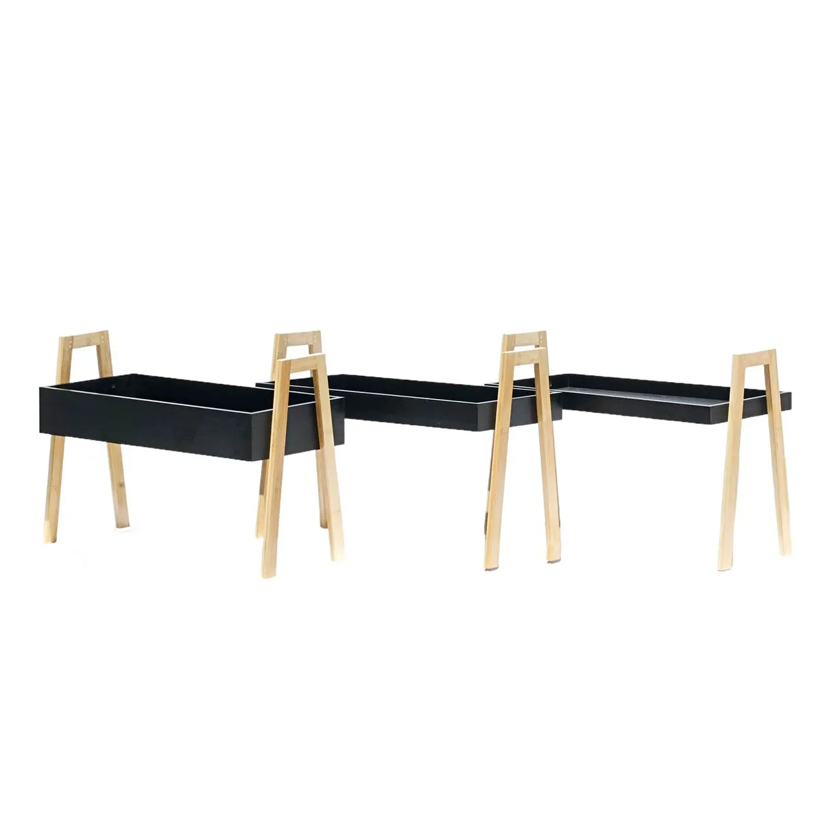 Set of 3 Stackable Storage Racks | Shelving Units for Home Organisation