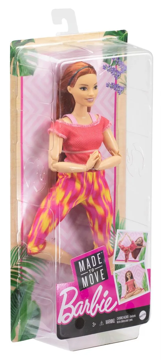 Barbie Made to Move Dolls with 22 Flexible Joints - Pink